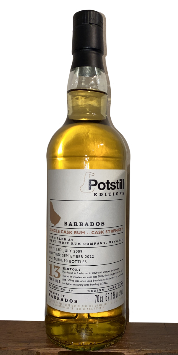 Barbados Rum 2009 13y Cask Strength Potstill Edition